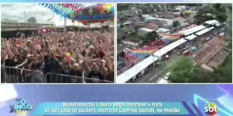 São João: Distrito de Galante vive dia histórico com transmissão ao vivo para todo o Brasil pelo Domingo Legal, do SBT