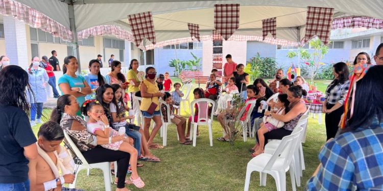 Crianças atendidas no Hospital de Trauma de Campina Grande ganham festa junina