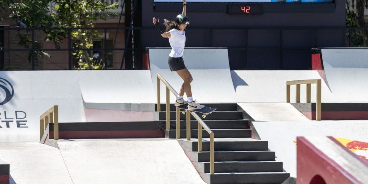 Skate street: Rayssa, Pâmela e Gabi avançam à semi do Pro Tour de Roma