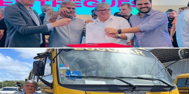 Frei Martinho-PB recebe mais um ônibus escolar do Governo da Paraíba