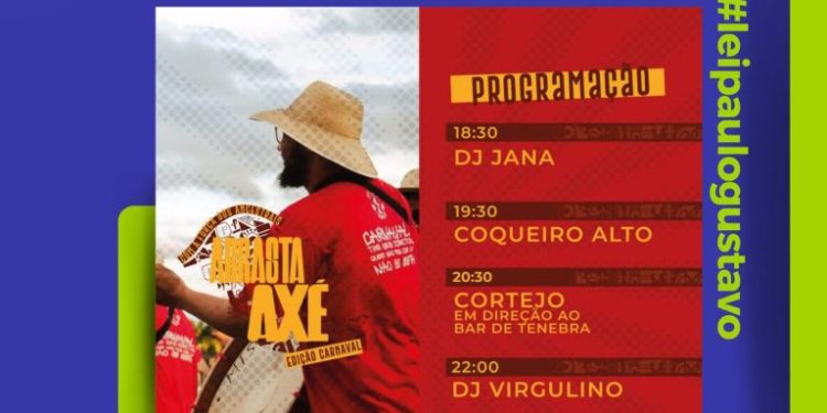 Lei Paulo Gustavo: “Bloco Arrasta Axé” leva diversidade cultural para as ruas de Campina Grande