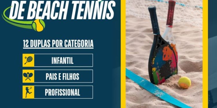 Prefeitura realiza neste sábado no Parque da Criança, 1º Torneio Sejel de Beach Tênis