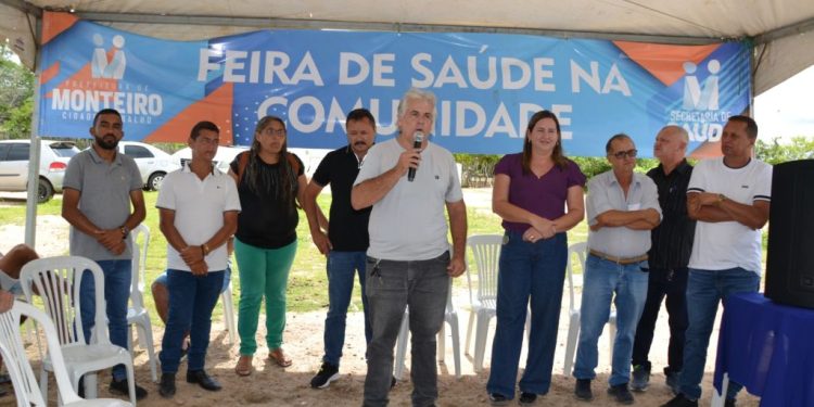 Feira de Saúde na Comunidade leva serviços importantes para moradores do Sítio Picos na zona rural de Monteiro