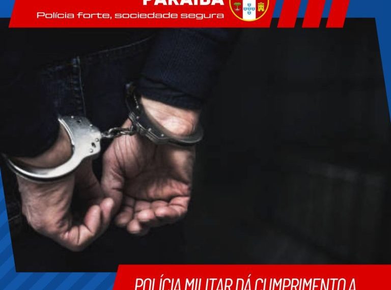 POLÍCIA MILITAR DÁ CUMPRIMENTO A MANDADO DE PRISÃO EM TEIXEIRA
