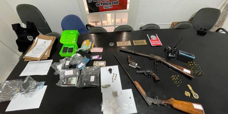 EM PATOS: Operação policial apreende armas de fogo e prende sete suspeitos de integrarem facções criminosas