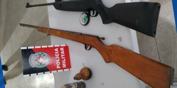 POLÍCIA MILITAR APREENDE ARMA DE FOGO NA ZONA RURAL DE MATUREIA