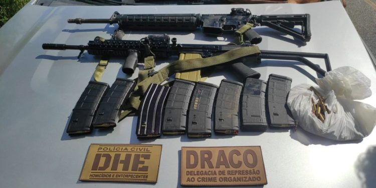 Operação conjunta frustra roubo a carro-forte e apreende dois fuzis no sertão da Paraíba
