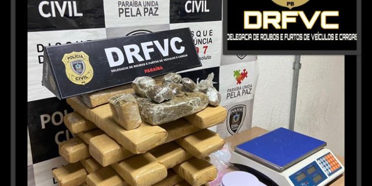 JOÃO PESSOA: Polícia Civil apreende 21 quilos de maconha, cocaína e crack