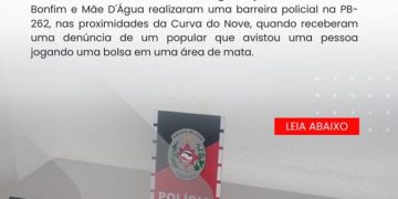 POLÍCIA MILITAR APREENDE ARMA DE FOGO ENTRE PATOS E SÃO JOSÉ DO BONFIM