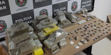 Polícia apreende mais de 40 quilos de drogas no fim de semana