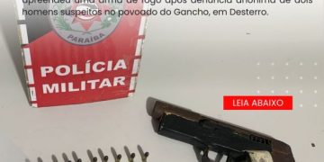POLÍCIA MILITAR APREENDE ARMA DE FOGO NA ZONA RURAL DE DESTERRO-PB.