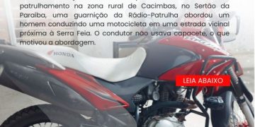 POLÍCIA MILITAR APREENDE MOTOCICLETA COM SINAIS IDENTIFICADORES ADULTERADOS EM CACIMBAS