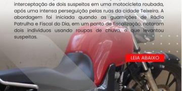 TENTATIVA DE FUGA TERMINA EM PRISÃO NA SERRA DE TEIXEIRA COM MOTOCILETA ROUBADA