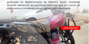 POLÍCIA MILITAR APREENDE MOTOCICLETA COM SINAIS IDENTIFICADORES ADULTERADOS EM DESTERRO