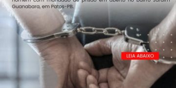 POLÍCIA MILITAR CUMPRE MANDADO DE PRISÃO EM PATOS-PB.