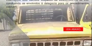 POLÍCIA MILITAR INTERCEPTA VEÍCULOS SUSPEITOS DE ESTELIONATO NA BR-230.
