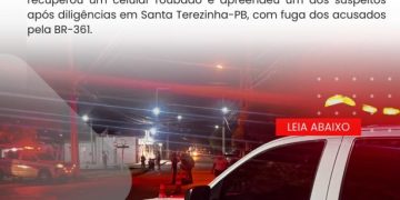 POLÍCIA MILITAR APREENDE CELULAR ROUBADO E CONDUZ SUSPEITO APÓS ROUBO SANTA TEREZINHA